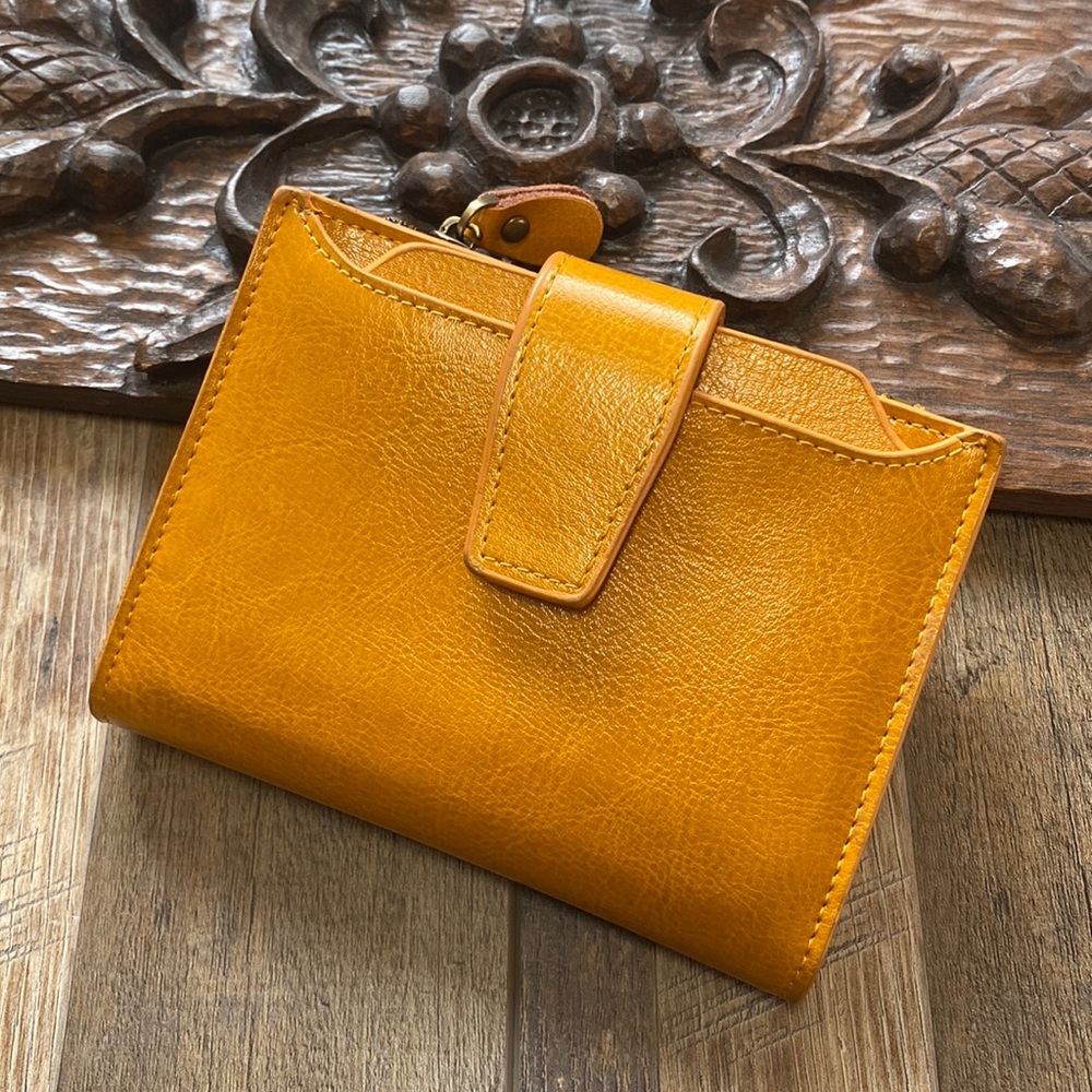 Vintage mustard wallet
